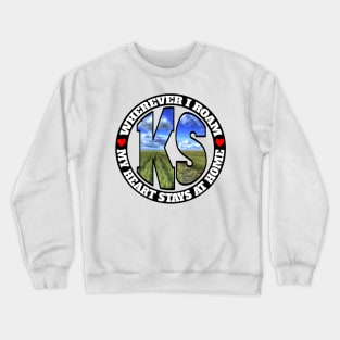 Heart Stays Home - Kansas Crewneck Sweatshirt